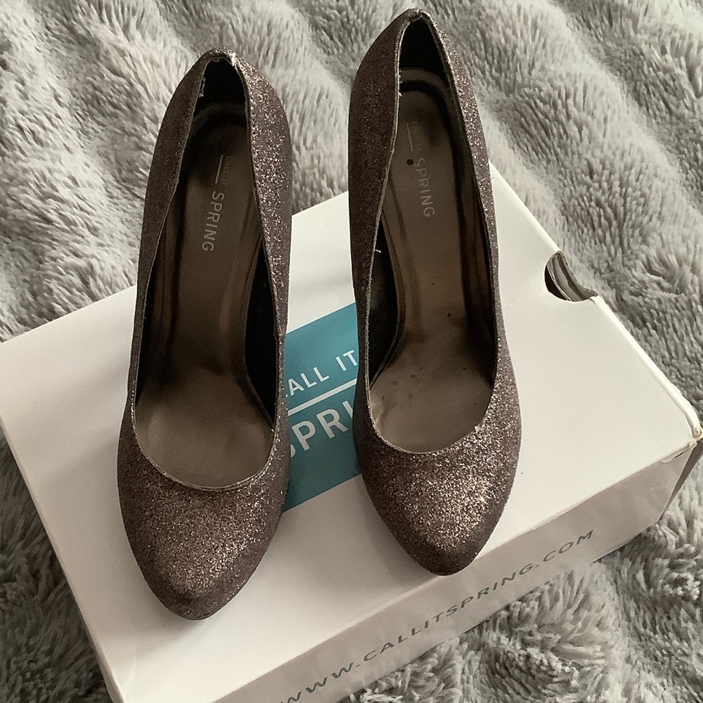 Call It Spring Glitter Heels